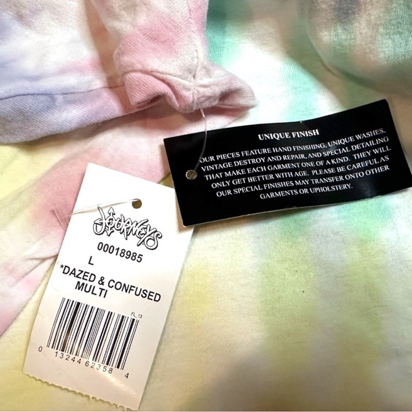 NWT JOURNEYS Dazed and Confused Pastel Swirl Tie Dye T-Shirt. Size Large ✌️☮️ - Picture 8 of 8